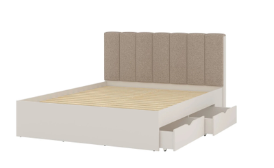 Кровать 1600 с четырьмя ящиками 4-22918 Кашемир серый