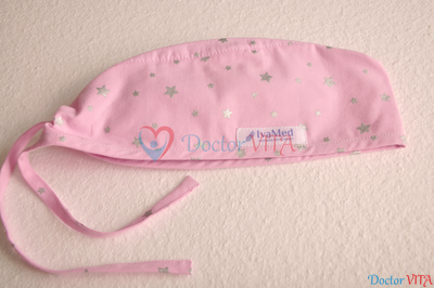 Медицинская шапочка "Глиттер звездочки"