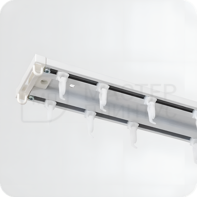 Карниз двухрядный алюминиевый Трэк Уют 4.0м