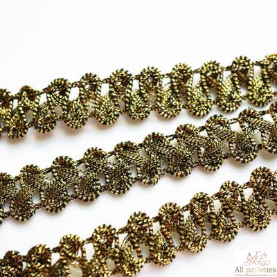 Тесьма металлизированная ТМ289