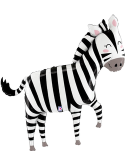 Шар зебра 124см 1шт