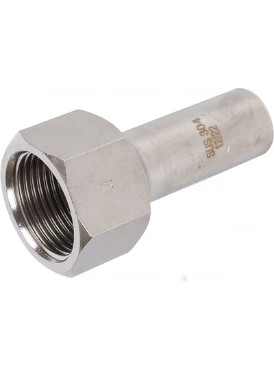 Вставка ROMMER переходная НПр-ВР, 28х3/4, из нержавеющей стали прессовой