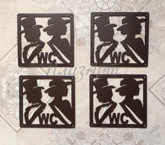 Табличка туалет