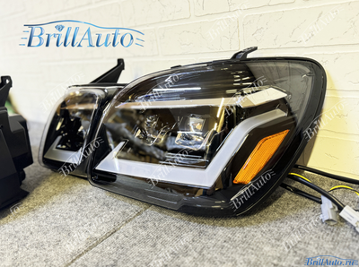 Фары Lexus LX470 3 линзы Bi LED тюнинг