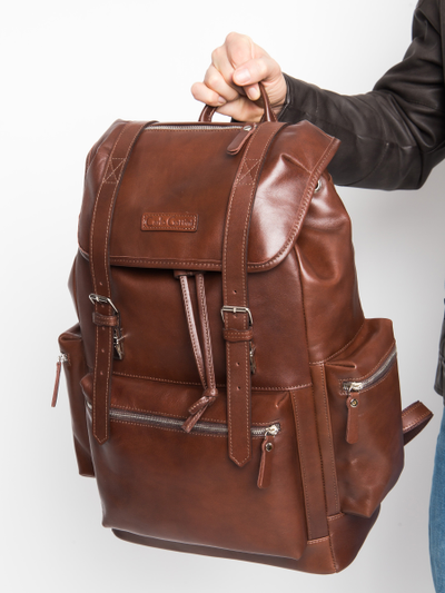 Кожаный рюкзак Voltaggio Premium brown (арт. 3091-53)