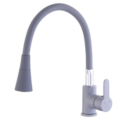 Смеситель Sanday 568804-09 серый излив №66