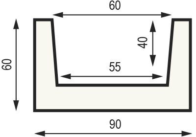 Декоративная балка из полиуретана Country Decor (WOOD LOOK) Б1 (60х90) олива