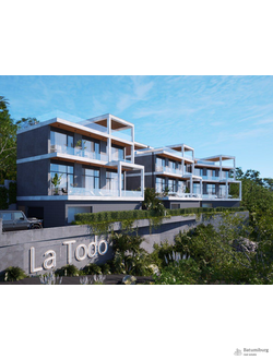 Новый проект больших вилл с индивидуальными бассейнами и шикарным видом на Батуми, море и горы.