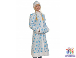 Снегурочка ( пальто, шапка с косичками, муфта) размер 46-48