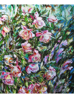 Картина сад роз Круглова Светлана