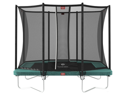 Прямоугольный Батут BERG Ultim Favorit Regular 280 Green + Safety Net Comfort