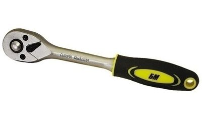 Ключ трещоточный с кнопкой 1/4&quot;, 45 зуб. CrV