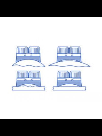 Опорная пластина под кулачковый стопор Ronstan RF5416 с изогнутым основанием черный из полимера