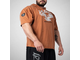 Размахайка с капюшоном 2151-833 Legal Power Stonewashed Pique Jersey  рыжевато-коричневый