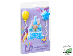 Свечи для торта 16см Парафин