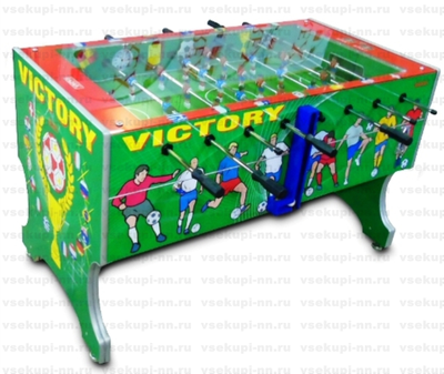 Настольный футбол «Victory» (жетоноприёмник, подсветка, защитное стекло)