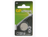 4891199003707	Батарейка GP CR2016 BL1 Lithium 3V