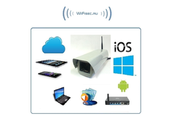 VStarcam. Уличная IP WiFi/LAN видеокамера с DVR, HD (варифокальный объектив  2.8-12 мм)