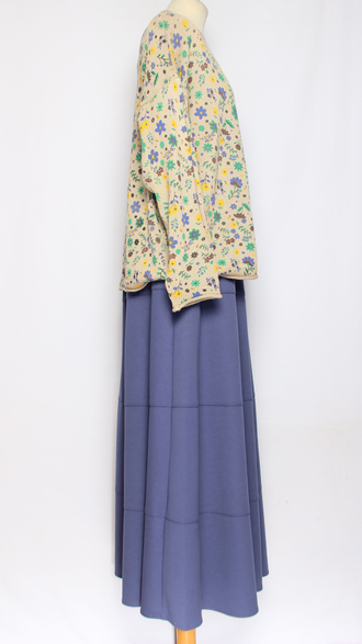 Джемпер  "МЕЛКИЕ ЦВЕТОЧКИ" бежевый до р.52