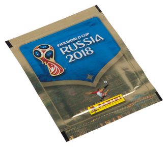 Наклейки &quot;Panini FIFA World Cup Russia 2018&quot; (1 пакетик - 5 наклеек)