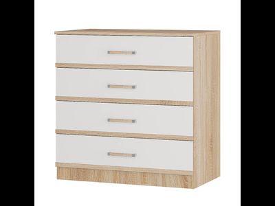 Сакура Комод Дуб сонома/белый ш850хв866хг504