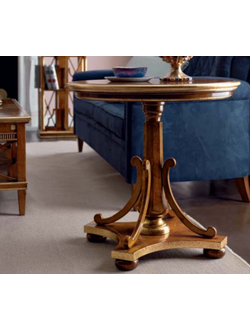 СТОЛ ЖУРНАЛЬНЫЙ КРУГЛЫЙ (D70*H70) ART.11.53 GOLD TOSATO