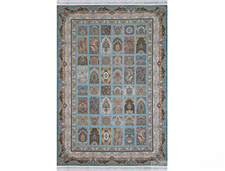 КОВЕР ИРАНСКИЙ Mashad 1500 G139 blue-grey / 1.2*1.7 м - УЦЕНКА 50%