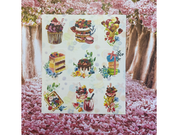 Наклейки. Сладости