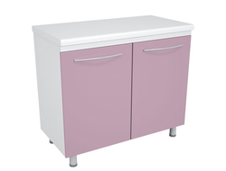 Тумба металлическая медицинская с полкой на опорах ТМД-2.0 Люкс