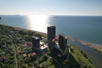 Пригород Батуми, ЖК Tropical Garden", продаётся квартира 2+1, с ремонтом и мебелью.