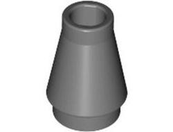 Cone 1 x 1 with Top Groove, Dark Bluish Gray (4589b / 4210647 / 4518486 / 4529240)