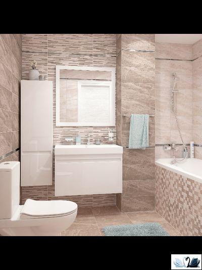 Плитка настенная Laparet Pegas коричневый 20 х 60 см