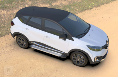 Пороги на Renault Kaptur (2020-) Optima Silver