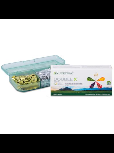 ЗДОРОВЬЕ КАЖДЫЙ ДЕНЬ    Nutrilite DOUBLE X с витаминами, минералами и фитонутриентами, 186 таб. (с пеналом)