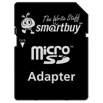 Карта памяти SmartBuy microSDHC 32Gb UHS-I Cl10 + адаптер, SB32GBSDCL10-01
