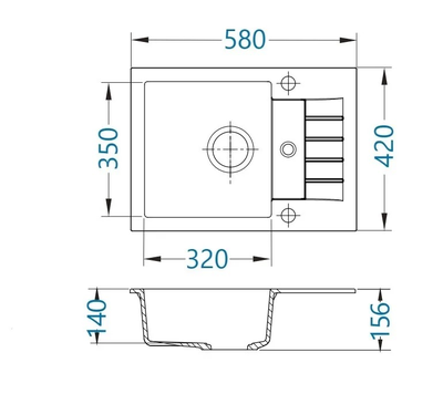 Мойка ALVEUS GENESIS AMARO 30