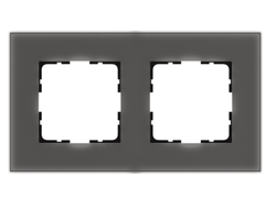 1L1002GGRM Рамка двойная Стекло, серое матовое
