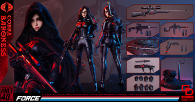 Баронесса  (G.I.Joe Series)  - Коллекционная ФИГУРКА 1/6 scale Cobrа Baroness (GD97009) - GDTOYS