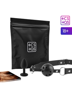 7102026 Эротический набор для двоих «Во власти страсти», 3 в 1 (20 карт, анальная втулка, кляп)