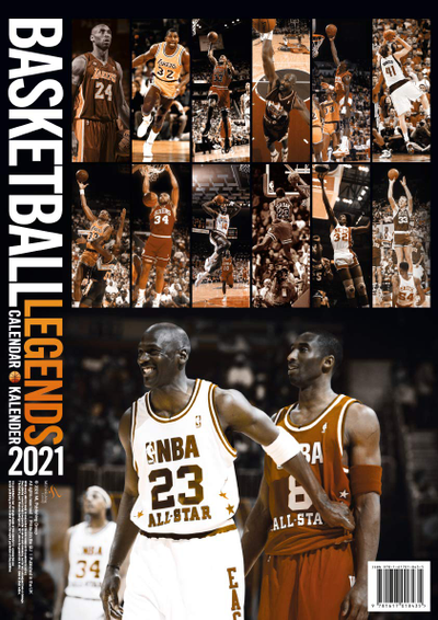Basketball Legends Иностранные перекидные календари 2021, Basketball Calendar 2021, Intpressshop