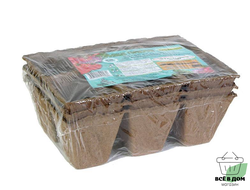 Торфяной горшочек квадр. 90*90 (18шт) "Умный огород"