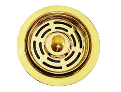 Фланец в мойку в цвете "Яркое золото"