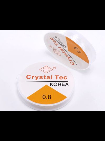 Нить силиконовая  прозрачная 0,8мм 8м