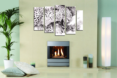 Модульная картина "Оскал зверя"