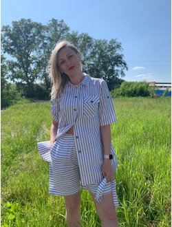 Рубашка 666-0523 / Шорты 691-04232 полоска