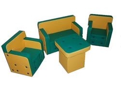 Детская игровая мебель "Комфорт" зеленый / желтый
