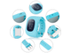 Детские часы-телефон с GPS-трекером Smart Baby Watch Q50 Голубые