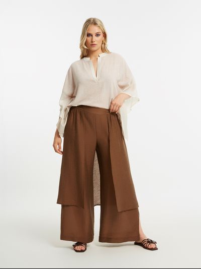 Женская блузка с принтом большого размера в модном бутике XLady