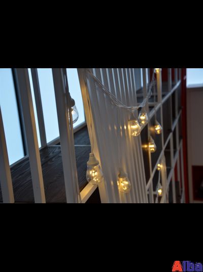 Ламполайт 10*0,2 м, белый провод