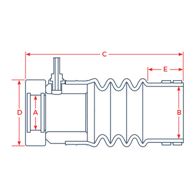 Сальник вала PSS Shaft Seal 02-35M-200 Тип А Ø53,9x187,3мм для валов Ø35мм из композита и нержавеющей стали AISI316L